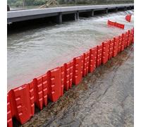 Barrière d'eau de contrôle d'inondation d'urgence-panneau de prévention des inondations réutilisable en forme de L for garage et supermarché(23PCS)
