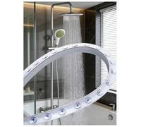 Barrière d'eau de douche à base d'aspiration, barrage étanche en silicone réutilisable ; for la séparation humide-sec et la finition des bords de la salle de bain(80 centimeter)