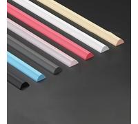 Barrière d'eau en silicone fixée au sol pour définition des limites de zones humides dans les salles de bains résidentielles et commerciales contemporaines (rose, 50 cm)