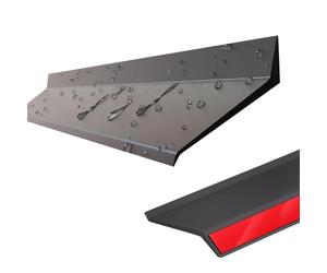 Barrière d'eau pour fenêtre - Protection contre la pluie - Imperméable - Déflecteur de porte clignotant - Résistant aux intempéries et au soleil