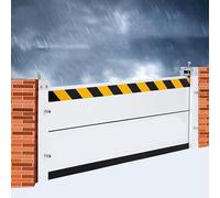 Barrière d'eau pour porte de sous-sol, fenêtres d'entrepôt, rue, barrages temporaires/déflecteur d'eau de pluie mobile amovible, mur d'inondation en aluminium, 270 x 40 cm