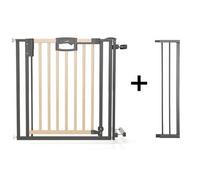 Geuther Barrière de sécurité Easylock bois – Sans perçage, réglable 80,5–232,5 cm