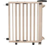 Barrière d'escalier pivotante en bois non traité Beige