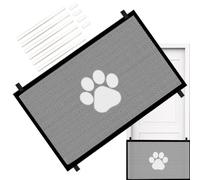 Barrière d'escalier pour chien, barrière rétractable pour animal domestique, clôture pliable pour animaux de compagnie avec design polyvalent et réglable pour escaliers, couloirs ou portes, 1