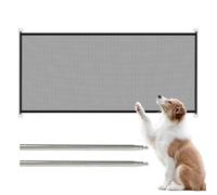 Barrière d'escalier pour chiens | Clôture pliable sans perçage | Filet de clôture réglable pour chien de petite et moyenne taille pour chien/chaton/chaton salon, chambre à coucher, escaliers, salle de