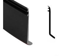 Barrière d'étanchéité robuste pour portes avec évacuation efficace de l'eau de pluie et déflecteur coupe-vent pour maintenir les espaces secs et protégés (5 cm x 150 cm)