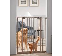 Barrière d'intérieur pour chien avec porte pour chat Nobby Pet Gris 107 cm