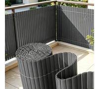 Barrière D'intimités De Chlorure Polyvinyle, Panneau Texturé | Écran De Clôture De Confidentialité De Jardin, Barrière De Confidentialité Extérieure(Gray,120x300cm)