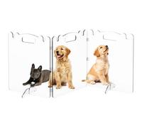 Barrière en Acrylique Transparent pour Petits Chiens et Animaux de Compagnie - Porte de clôture autoportante et Pliable pour l'intérieur de la Maison, Les Portes de la Maison