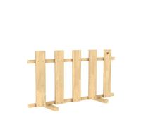 Barrière En Bois Tp Toys - Marron - L.100 X L.25 X H.53,5 Cm - Pour Délimiter Votre Espace De Jeu