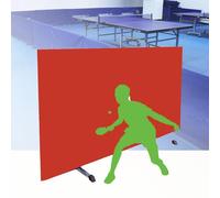 Barrière et Table de ping-Pong, Obstacle Portable pour la Pratique et l'entraînement, avec Support Rotatif, adapté aux Tables de ping-Pong.