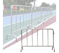 Barrière extensible à emboîter, clôture de contrôle de foule robuste pour événements scolaires, fermetures de routes et sécurité publique