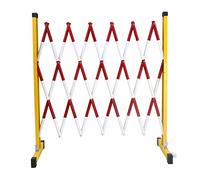 Barrière extensible, Barrière de sécurité mobile en fibre de verre, clôture pliante extérieure for garages et écoles
