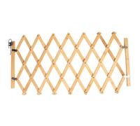Barrière extensible en bois pour animaux de compagnie 48x25 cm 109 cm en forme de losange avec quincaillerie en alliage pour escaliers portes et intérieurs.