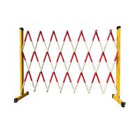 Barrière Extensible et rétractable pour la sécurité des Chantiers, en Plastique renforcé de Fibres de Verre, idéale pour la Gestion du trafic et la Protection des Sites.