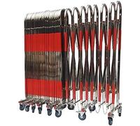 Barrière extensible rétractable en acier inoxydable pour écoles et supermarchés, 1,1 x 5 m, solution d'isolation du trafic
