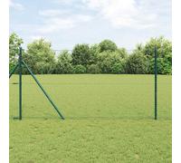vidaXL Clôture hexagonale verte 1x100 m en acier