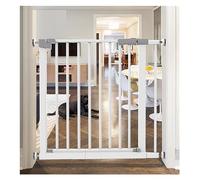 Barrière extra large pour chien de 63 à 137,9 cm, hauteur de 78 cm avec rampe fixe sécurisée, barrière pour chien, pour escaliers, portes et maison, montée par pression