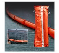 Barrière flottante anti-pollution, Barrière flottante for boom pétrolier, interception des mauvaises herbes, barrière en PVC, Orange, plusieurs tailles(0.40x10m)
