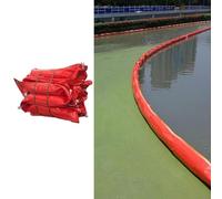 Barrière Flottante en PVC pour Les algues/débris de Surface, Barrage Flottant Anti-déversement d'hydrocarbures pour Les Ports, clôtures industrielles d'interception d'hydrocarbures (L 20 m (