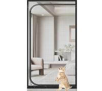 Barrière For Chat For Porte 90 Cm X 210 Cm, Empêche Les Chats De Fuir, Écran De Porte D'isolation For L'introduction De Nouveaux Chats, Filet De Porte For Chat For L'été(90x220cm)