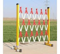 Barrière industrielle extensible en métal, barrière de sécurité portable pour la sécurité routière et le contrôle de la circulation