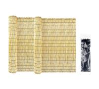Barriere Jardin,Brise Vue En Roseau Naturel,Palissade Balcon Exterieur Imperméable,Canisse Bambou Pour Toiture Pergola,Tissé À La Main,Aménagement Paysager,Pour Jardin Terrasse Balco(H170xL600cm/5.5x1