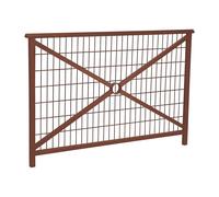 Barrière main courante Lisbonne Aspect Corten - 1500mm - Grillagée - PROCITY - 206221.S025