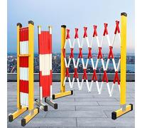 Barrière métallique Extensible, 1 pièce - Clôture de sécurité Pliante, barrière temporaire pour école, Parking, autoroute, Centre Commercial - Garde-Corps de contrôle de la Circulation (H 12