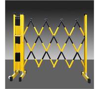 Barrière métallique Extensible - Barrière de Circulation rétractable de 1,2 m de Haut, Garde-Corps de Chantier Pliable, clôture de sécurité Extensible et Portable pour la