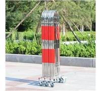 Barrière métallique Extensible - Barrière de sécurité Mobile, clôture de signalisation rétractable pour la Gestion du trafic et des travaux, A-1,5 x 7 m, Solution portabl