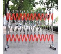 Barrière métallique Extensible - Clôture de sécurité routière Durable en Acier Inoxydable, barrière de sécurité Mobile pour ateliers, écoles et usines - Solution de sécurité réglable de 1,2