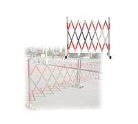 Barrière métallique extensible portable,Barrière de sécurité for les allées et l'accès piétonnier -Conception légère et télescopique for un déploiement rapide(1.2x2m)