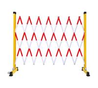 Barrière Mobile, Barrière De Contrôle Des Foules Extérieure, Barrière Accordéon Extensible pour La Gestion Des Foules Sur Les Chantiers, Les Parkings Et Les Événements.(Red,300cm)