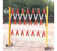 Barrière Mobile Extensible et Portable - Barrière de Circulation télescopique pour Route, Garage et Chantier - Portillon rétractable pour la sécurité et la sûreté des allées