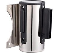 Barrière Murale magnétique rétractable, Ceinture télescopique Murale en Acier Inoxydable, barrières de File d'attente de contrôle des foules, Ceinture de sécurité (Ceinture Bleu foncé 16,4 Pieds/5 m)