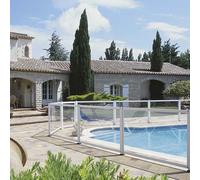 Barrière piscine en verre et aluminium Arcachon 2 mètres