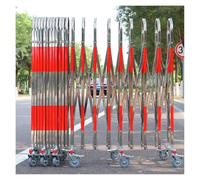 Barrière pliable extensible avec roues pour événements en plein air, sécurité routière et utilisation dans le garage, portable et durable