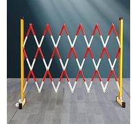 Barrière pliable extensible jaune - 1,2 x 4 m - Contrôle de la foule pour une gestion stable du trafic - Durable, portable, idéal pour les événements et la sécurité