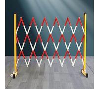 Barrière pliable portable avec roues - Jaune - 1,2 x 6 m - Solution de sécurité routière pour événements et construction
