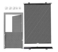 Barrière pour chat, rétractable, pour porte, escaliers, balcon, PVC, métal - 40 x 125 cm