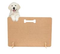 Barrière pour chien - Butée d'escalier pour chien - Bloque les escaliers pour chiots - Barrière de terrasse pour chien - Butée de saucisse sans perçage - Sans vis - Portable - En bois - 50 cm (H) x 70