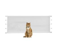 Barrière pour chien rétractable, intérieur en maille : Grâce à l'installation sans outil, la barrière de porte rétractable peut être installée rapidement et facilement en trois étapes. Il offre un por