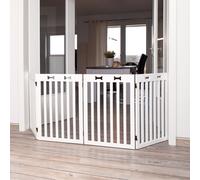 Trixie Barrière pour Chiens Blanc MDF/4 Parts 60-160 x 75 cm