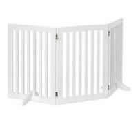 Barrière protection, grillage pour chiens réglable, enfants, cheminée et four, mdf, 70x154cm,blanc blanc G