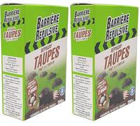 BARRIERE REPULSIVE Répulsif Taupes, Prêt à l'emploi, Protection jusqu'à 2 mois, 200 g (Lot de 2)