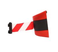 Barrière rétractable 10 m Ceinture Mur Quantité Rétractable Barrière Ruban Sécurité for Entrepôt Atelier Contrôle de la foule Coloré En Option for le Contrôle des foules(Red)