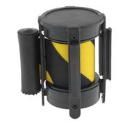Barrière Rétractable Bande de délimitation du système guidage | Barrière escamotable fixée au mur de 3,0 mètres(Yellow Black)