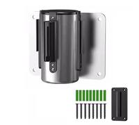 Barrière rétractable, barrière de contrôle des foules avec sangle rouge de 2 m/3 m/5 m - File d'attente de sécurité rétractable for commerces, aéroports, banques et écoles(B,2M/6.5FT)