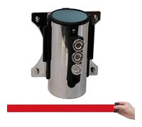 Barrière rétractable, barrière magnétique rétractable - Cordon de sécurité de 2/3/5/10 m, mur de contrôle des foules for aéroports, banques et écoles(3M/9.8FT)